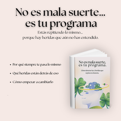 No es mala suerte, es tu programa.