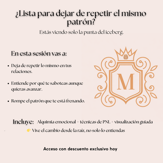 Sesión Rompe Patrones – Deja de repetir lo mismo